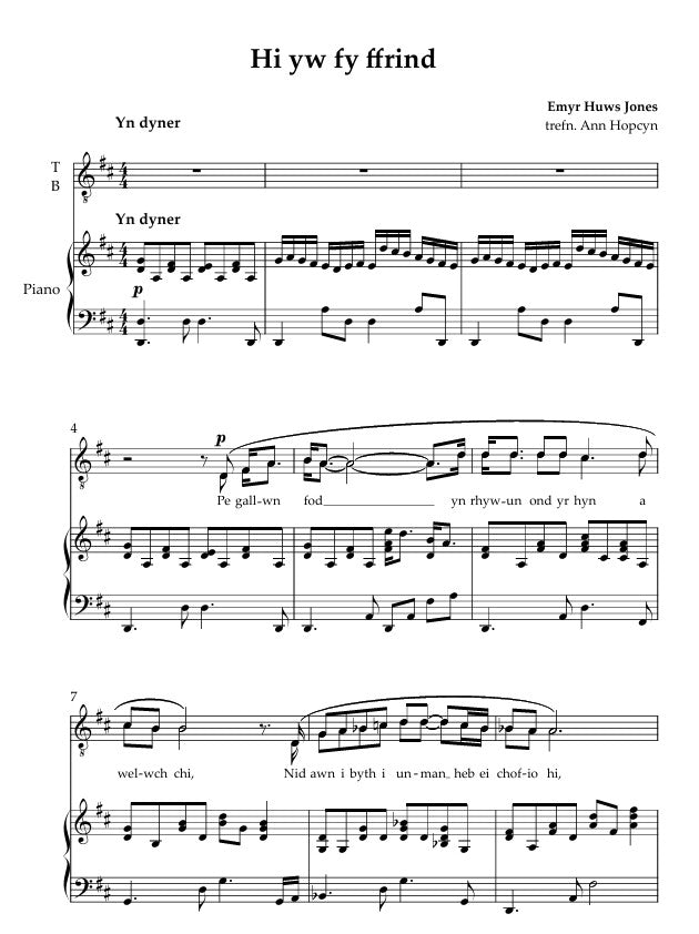 Hi yw fy Ffrind ~ Lawrlwytho yn unig (PDF)