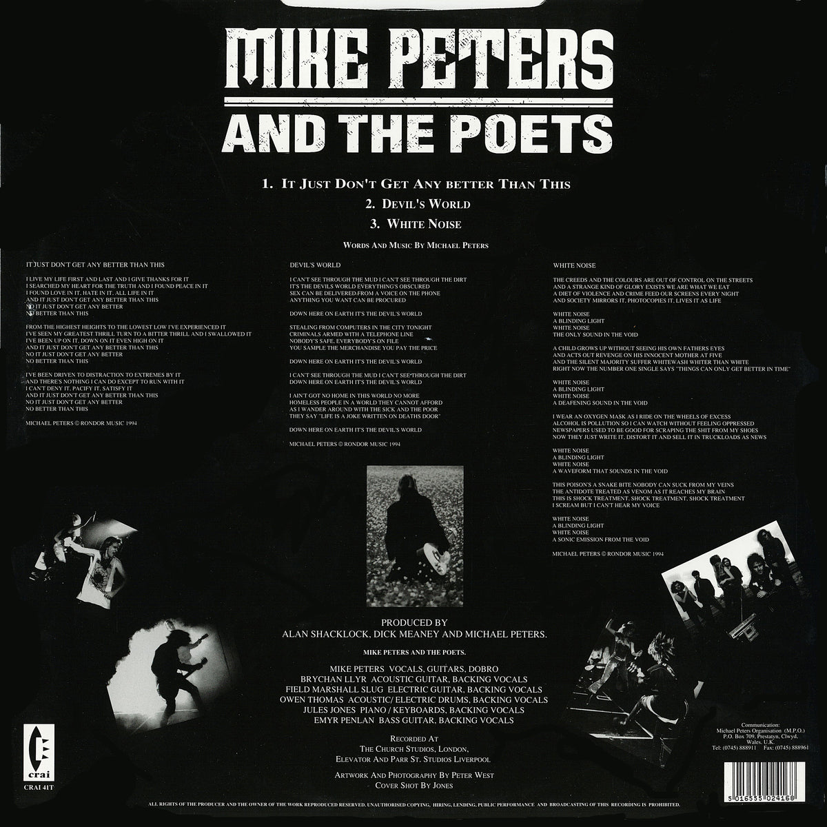 Mike Peters - It Just Don't Get Any Better Than This