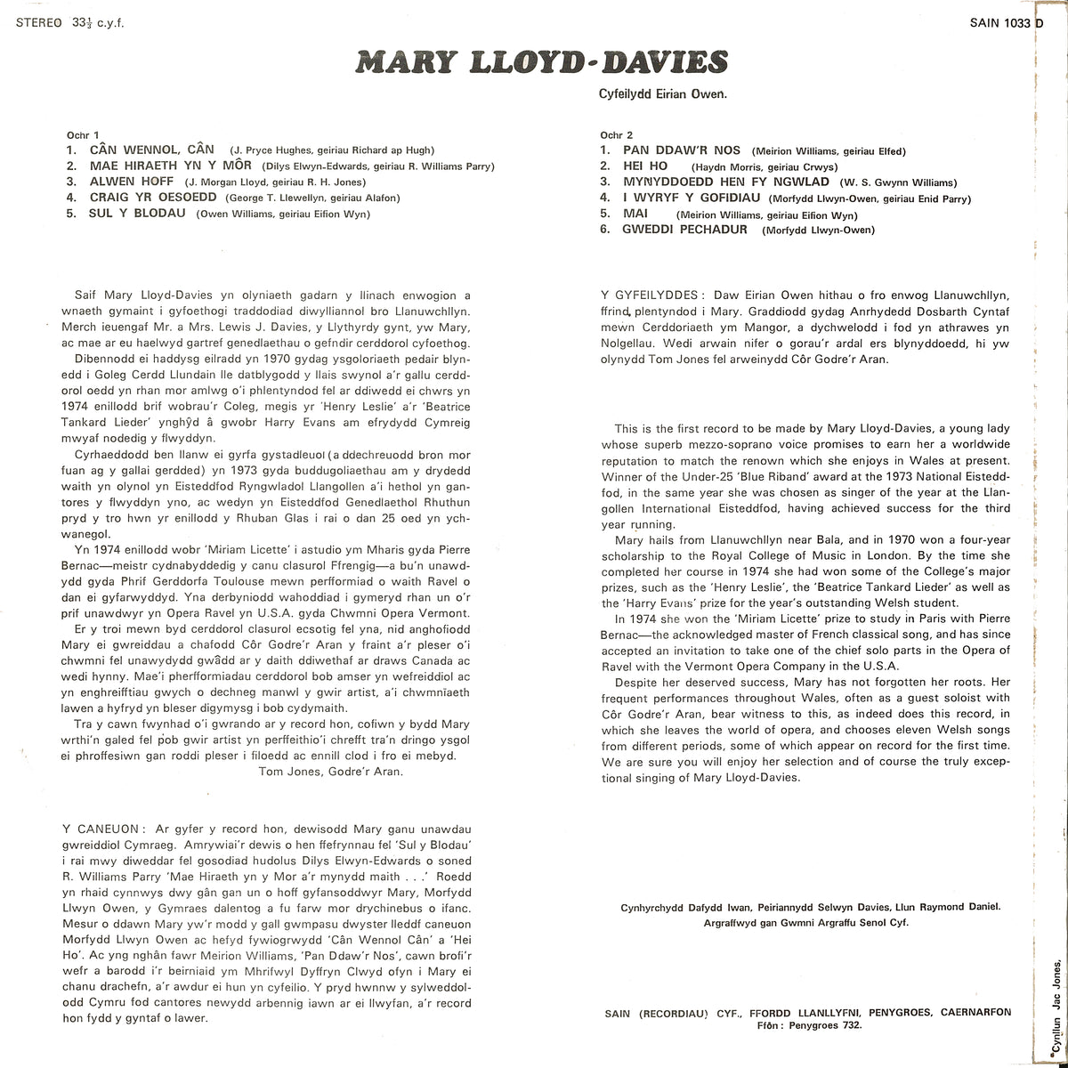 Mary Lloyd-Davies