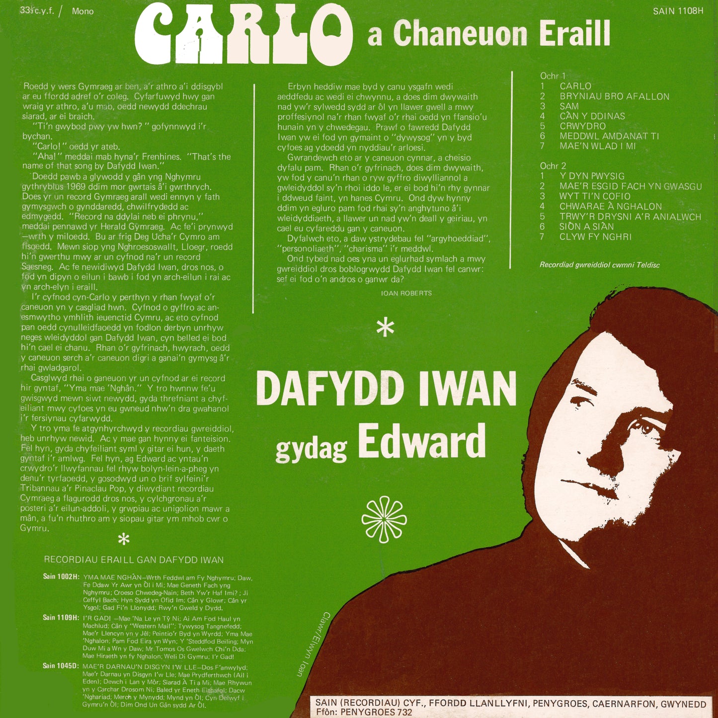 Carlo a Chaneuon Eraill (1 mewn stoc)