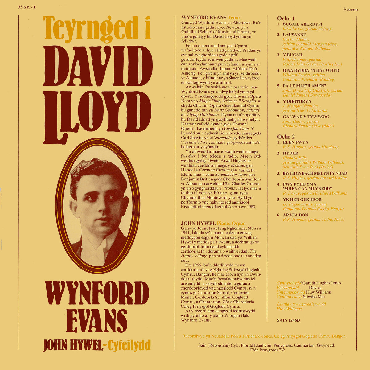 Teyrnged i David Lloyd