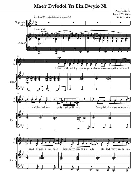 Mae'r Dyfodol Yn Ein Dwylo Ni (sa) ~ Lawrlwytho yn unig (PDF)