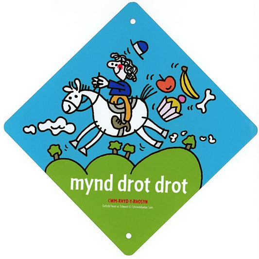 Cwm-Rhyd-Y-Rhosyn Car Sign (Mynd Drot Drot)