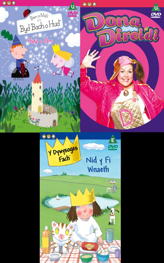 3 DVD (Ben a Mali, Dona Direidi a Y Dywysoges Fach)