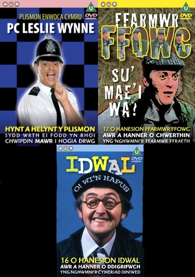 3 DVD (PC Leslie Wynne, Idwal a Ffarmwr Ffowc)