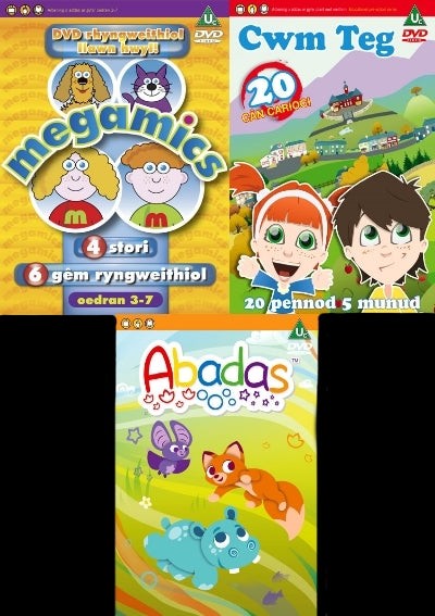 3 DVD (Megamics+Cwm Teg+Abadas)