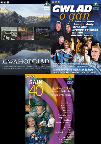 3 DVD (Pecyn Cerddorol)